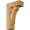 Ekena Millwork Imperial Block Rough Sawn Bracket w/ Offset Brace, Western Red Cedar, 6"W x 14"D x 22"H BKT0604X14X22IMP05RWR - alternate 1